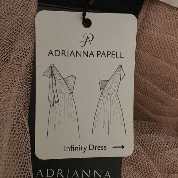 Adrianna Papell Women’s Love Story Infinity Dress Blush Pink size 10 - Picture 7 of 8